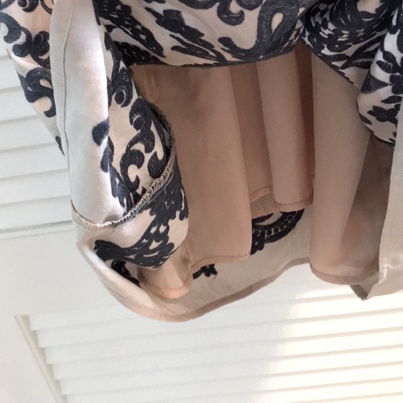 Lavender Brown Blue Paisley Embroidered Dress Size Small EUC - Picture 8 of 11